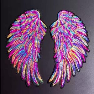 Sequin Angel Wing Patches